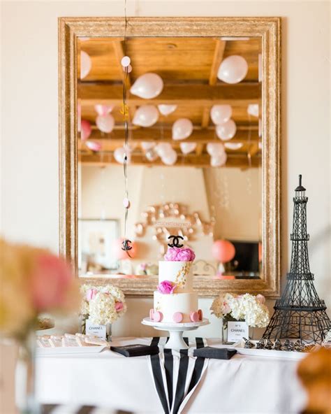 chanel paris themed bridal shower|How To Have The Ultimate Chanel Themed Bridal Shower.